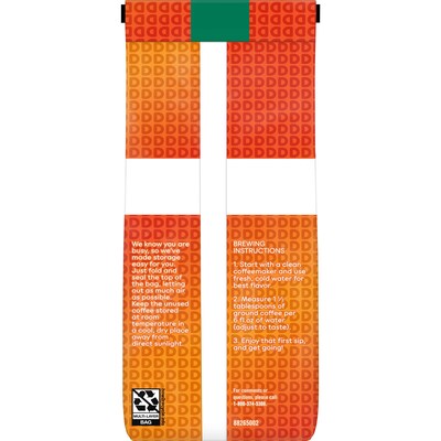 Dunkin' Decaf Original Blend Ground Coffee, Medium Roast, 12 oz., Each (SMU00048)