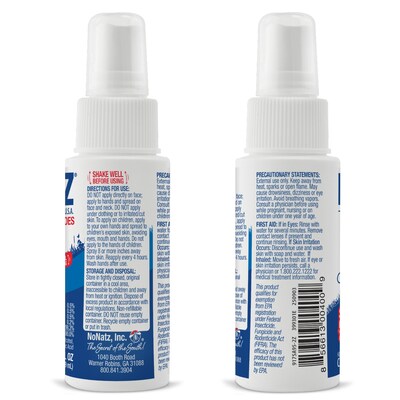 No Natz Natural DEET-Free Insect Repellent Spray for Gnats, Fresh Scent, 2oz, 6/Pack (BND04599)