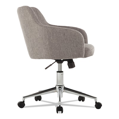 Alera® Captain Series Fixed Arm Fabric Computer and Desk Chair, Gray Tweed (ALECS4251)