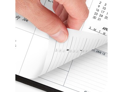 2025 AT-A-GLANCE Move-a-Page 8.75" x 11" Weekly & Monthly Appointment Book, Poly Cover, Black (70-950E-05-25)