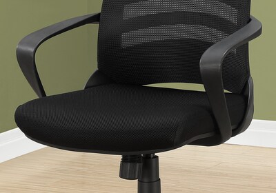 Monarch Specialties Inc. Ergonomic Mesh Computer and Desk Chair, Black (I 7224)