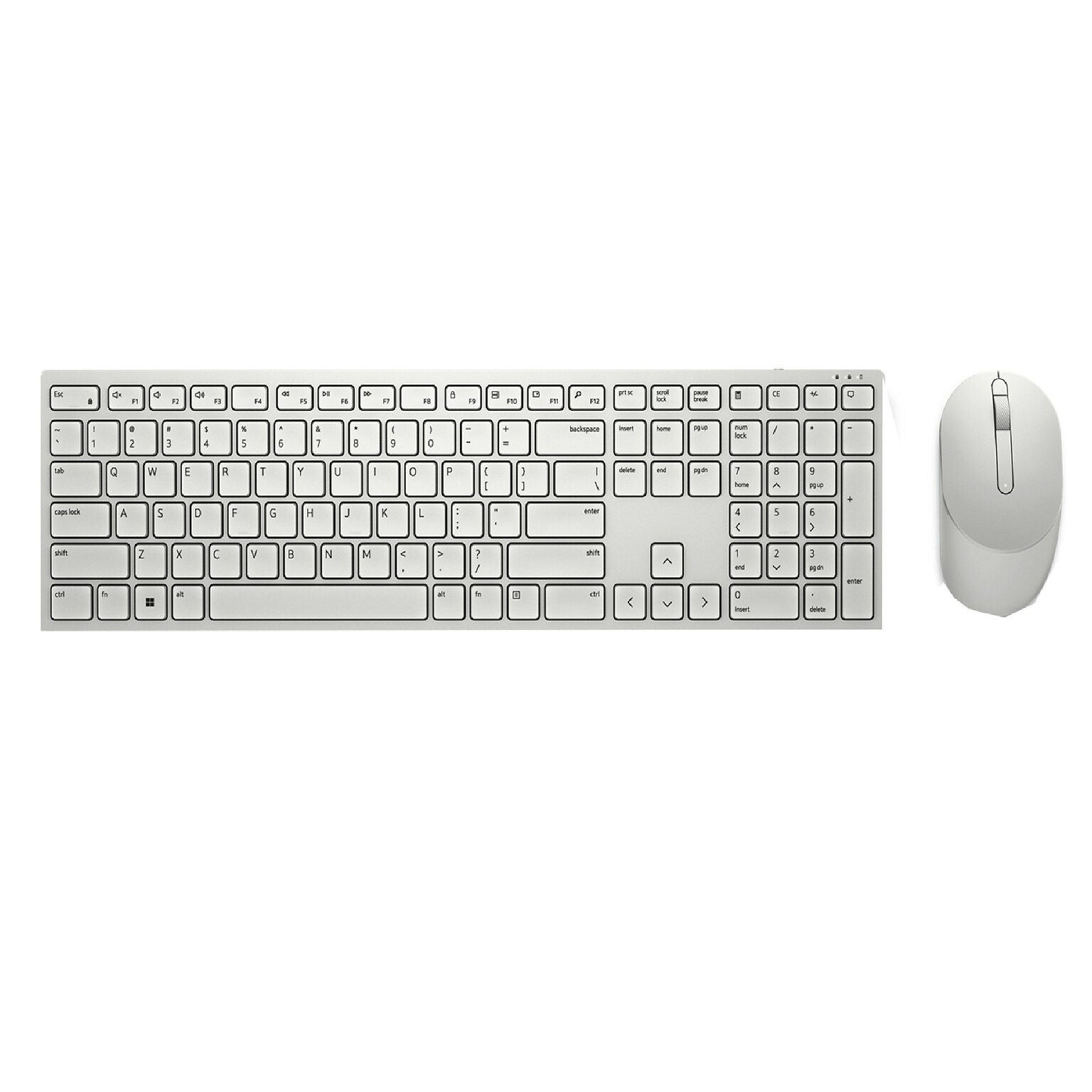 Dell Pro Wireless Keyboard and Optical Mouse Combo, White (KM5221W-WH-US)