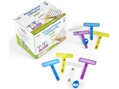 hand2mind FingerFocus Highlighters, Assorted Colors, 24/Set (91497)