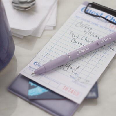 Sharpie S-Gel Retractable Gel Pen, Medium Point, 0.7mm, Black Ink, 12/Box (2234774)