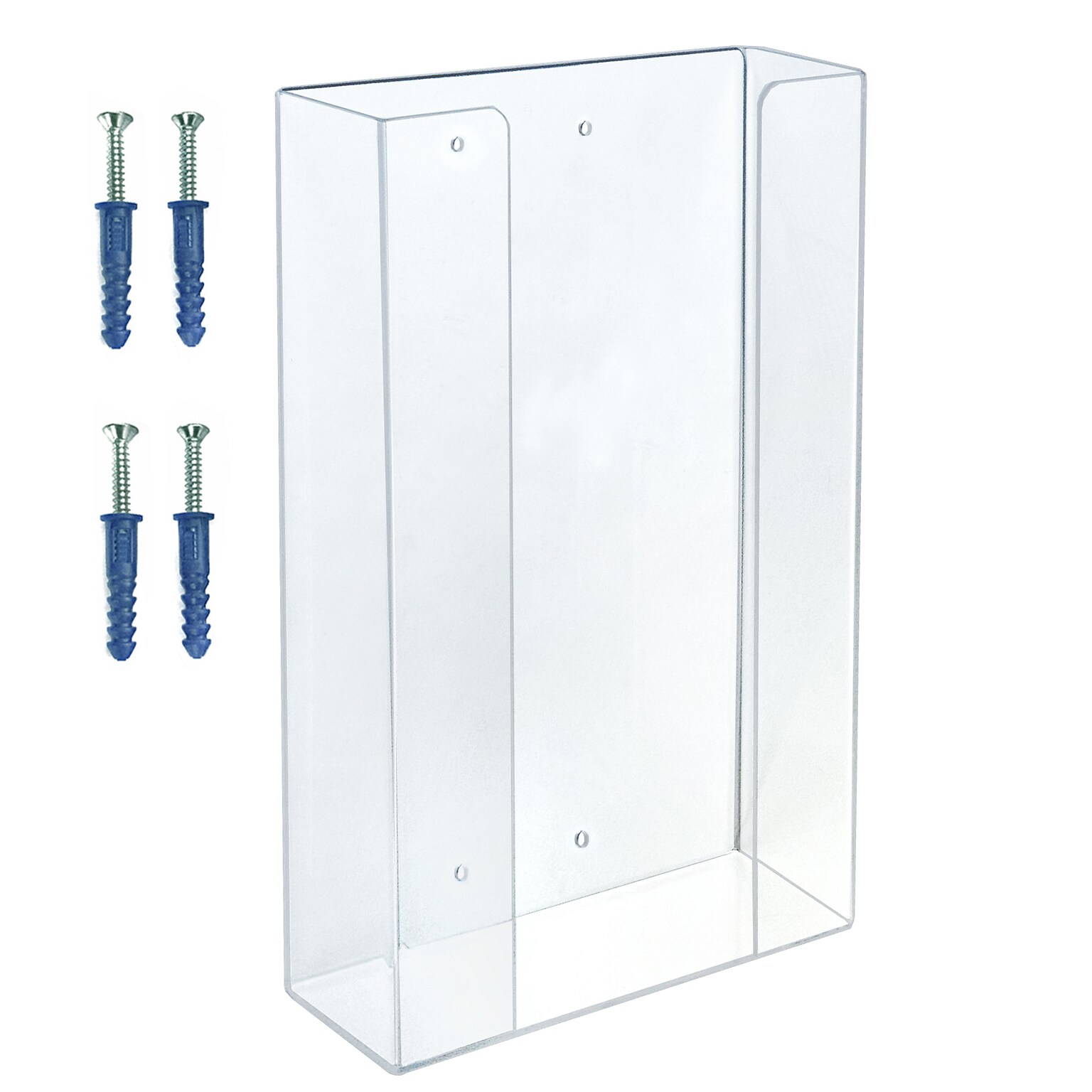 Azar Vertical Dispenser, 1 Compartment, Acrylic, Clear (255630-1PK)