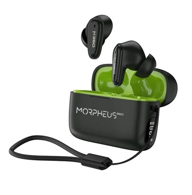 Morpheus 360 Nemesis Wireless Earbuds, Bluetooth, Black (TW1800B)