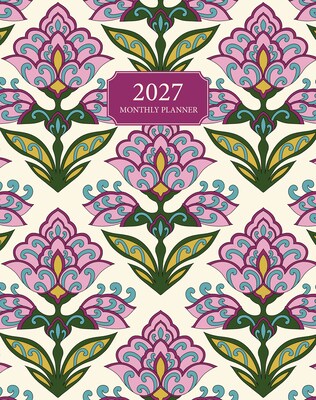 2027 Willow Creek Tulip Flowers 7.5 x 9.5 Monthly Desk Calendar, Assorted Colors (65754)