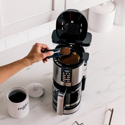 Ninja 14-Cups Automatic Drip Coffee Maker, Black & Stainless Steel (DCM201)