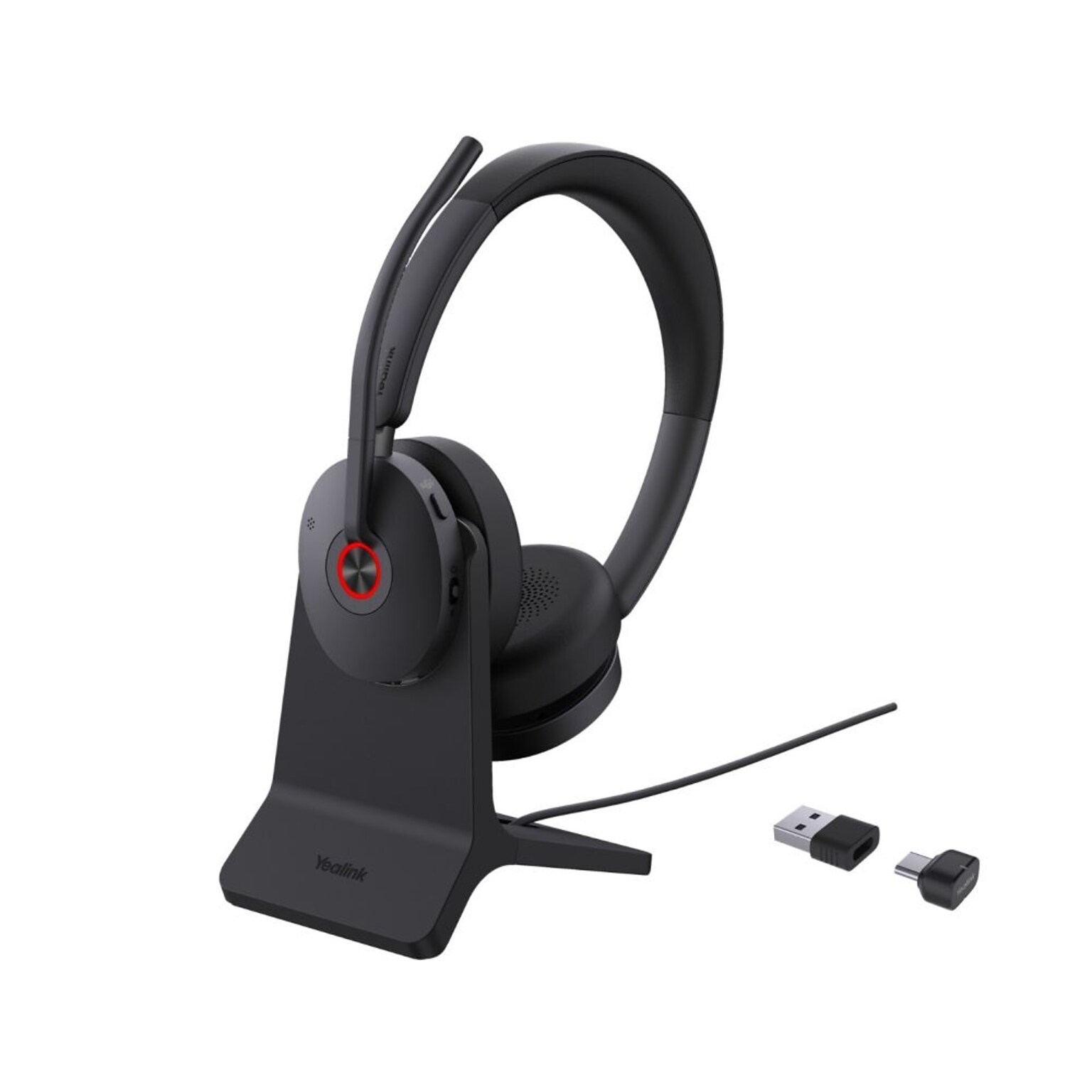 Yealink BH74 Wireless Noise Canceling Bluetooth Stereo Over-the-Ear Headset, USB-C/USB-A, MT Certified/UC Certified (1208682)