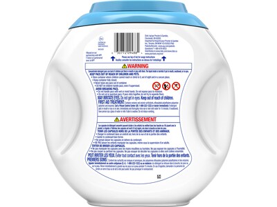 Tide PODS Free & Gentle HE Laundry Detergent Capsule, Coldwater Clean, 63 Oz., 76/Pack (09488)