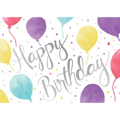 Happy Bunch Birthday Greeting Cards; Stock Verse Included; Boxed Set of 25 Cards and Envelopes