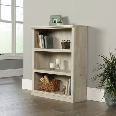 Sauder Select 44"H 3-Shelf Bookcase, Chalked Chestnut (423032)