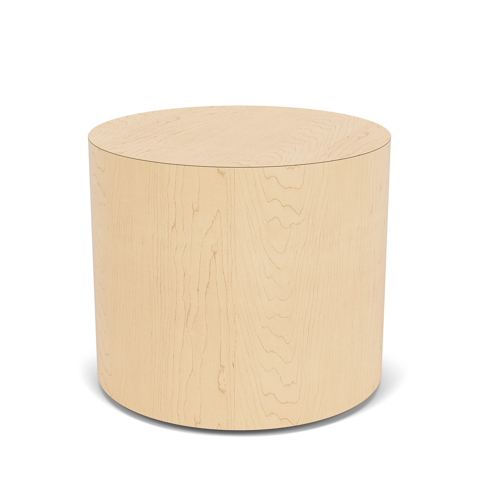 Lesro Mystic Lounge 19 Dia Laminate End Table, Natural Maple (ML6116.TNM.DNM)