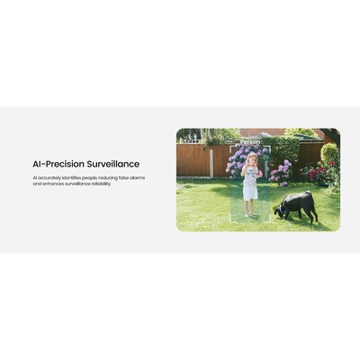 aosu 2K QHD 3.0-MP Outdoor Dual-Band Wireless AI-Smart Solar 4-Camera Pro System with HomeBase, White (C8E-4H)