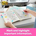 Post-it Flags Value Pack, 1 Wide,  Assorted Colors, 200 Flags/Pack plus Flag+ Highlighter (680-PPBG