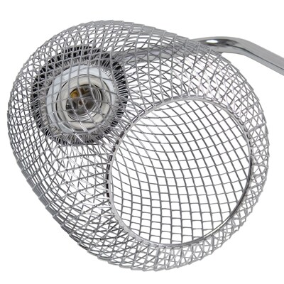 Lalia Home Industrial Mesh Desk Lamp, Chrome (LHD-2000-CH)