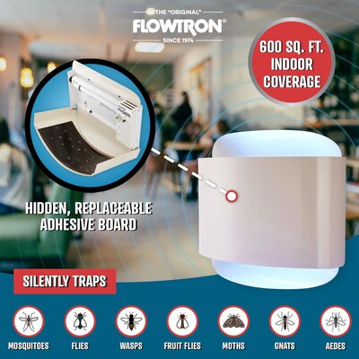 Flowtron Electric Indoor Sconce Fly Killer, 600 sq. ft. Coverage, 40W Bulb with Dual Lure Method (FLWFC4400)