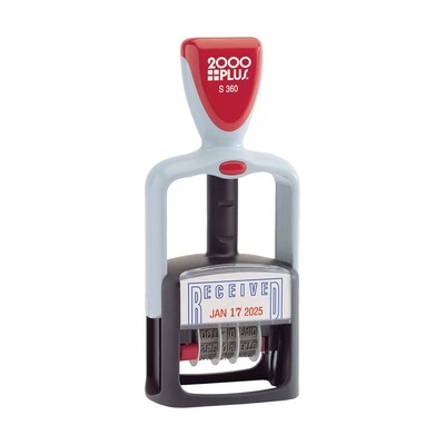 2000 Plus S360 Dater, RECEIVED, Blue and Red Inks (011034)
