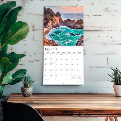2026 BrownTrout California Coast 12" x 12" Monthly Wall Calendar (9798330702718)