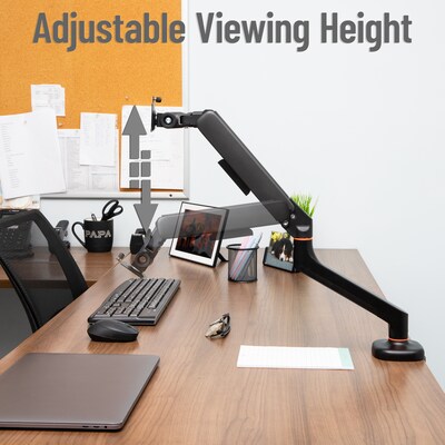 Mind Reader Adjustable Counter-Balance Gas Spring Arm for 13" - 32" Monitor, Black (GARMON-BLK)