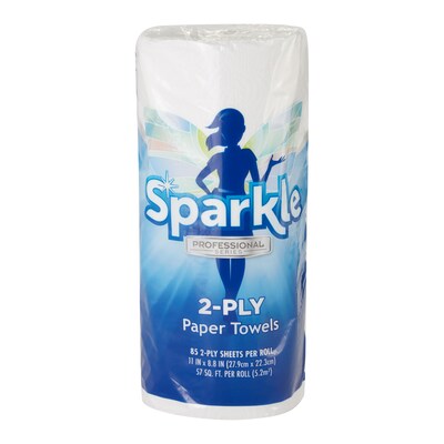 Sparkle Professional Paper Towels, 2-ply, 85 Sheets/Roll, 15 Rolls/Pack (2717714)