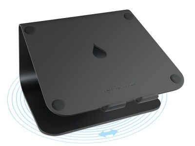 Rain Design mStand360 10.3  Aluminum Laptop Stand with Swivel Base, Black (10076)