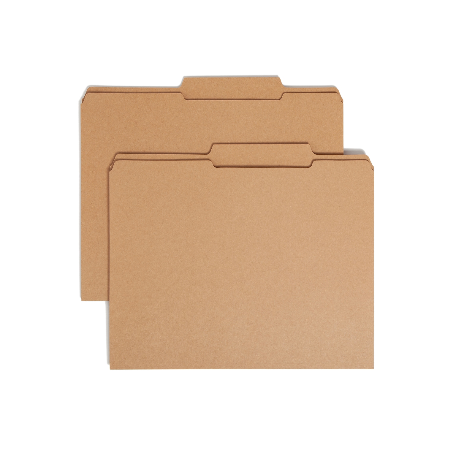 Smead File Folders, Reinforced 2/5-Cut Tab Right Of Center, Guide Height, Letter Size, Kraft, 100/Box (10776)