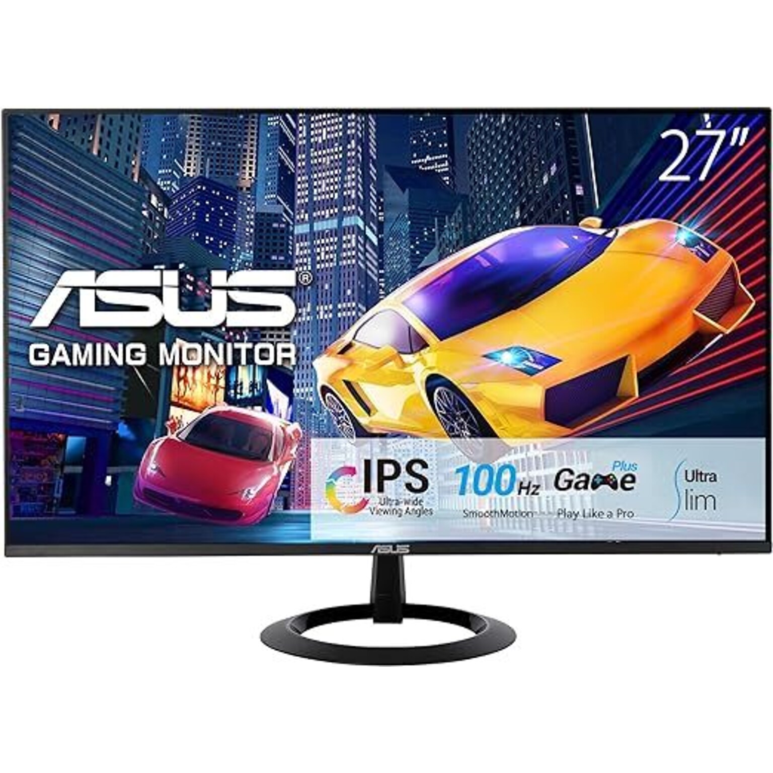 Asus VZ27EHF 27 100Hz LCD Gaming Monitor, Black (90LM07B0-B014B0)