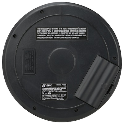 GPX Portable CD Player with FM Radio
