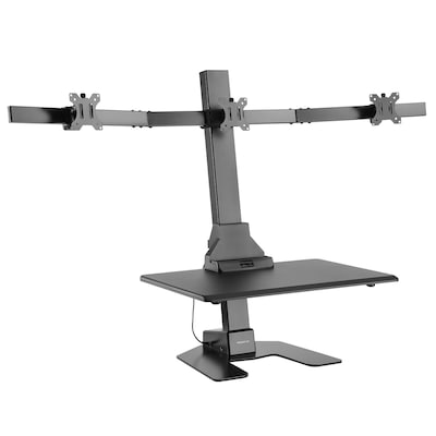 Mount-It! 28W Adjustable Triple Monitor Mount, Black (MI-7983)
