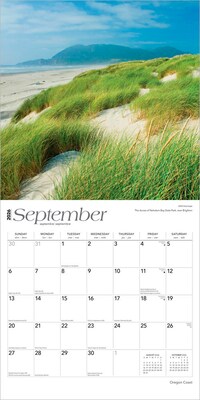 2026 BrownTrout Oregon Coast 12" x 12" Monthly Wall Calendar (9798330704996)