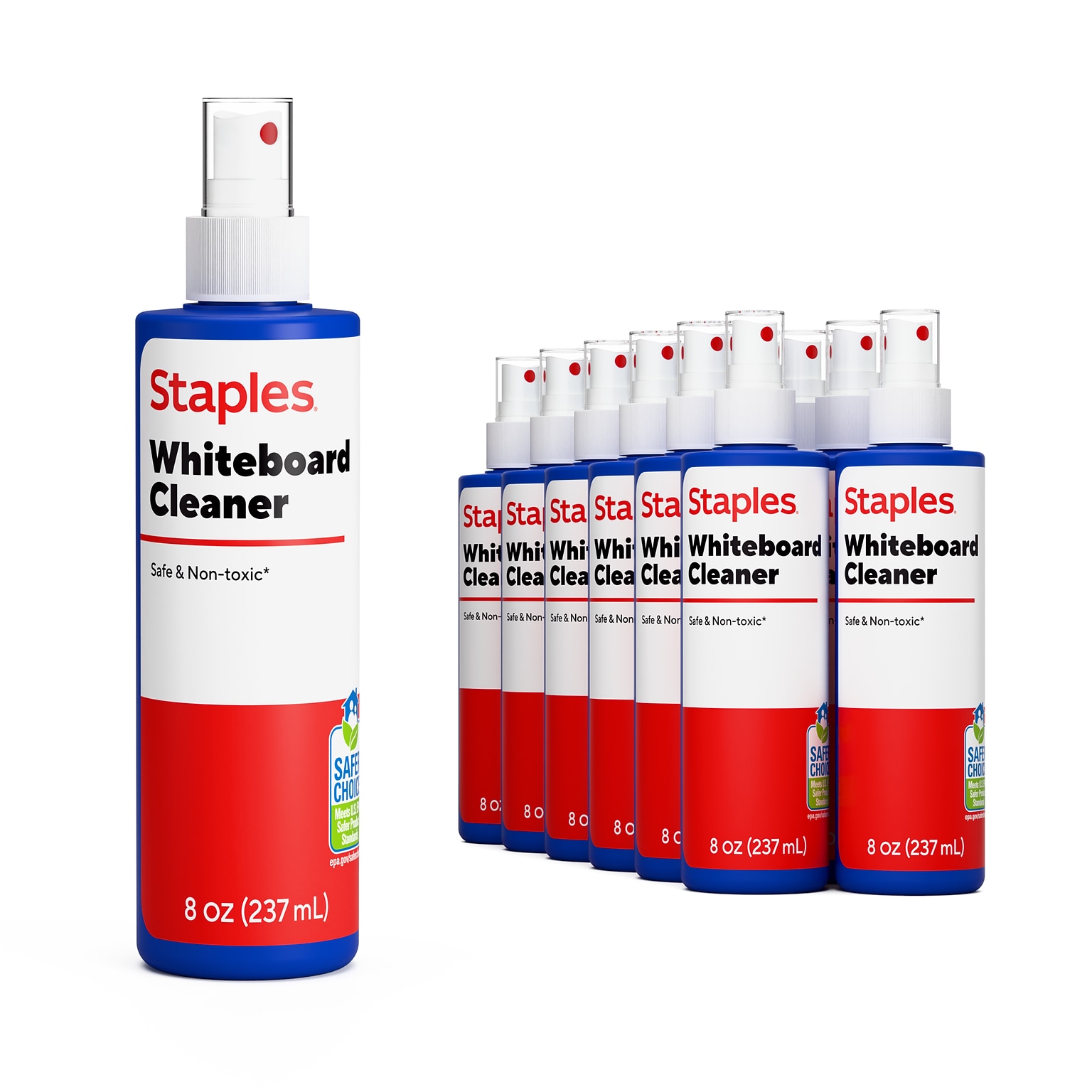 Staples Whiteboard Cleaner, 8 oz., 12/Pack (ST63631)