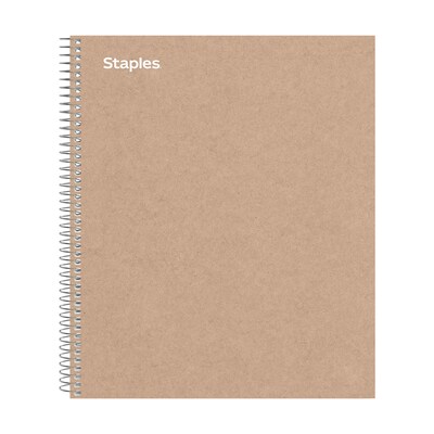 TRU RED Premium 1-Subject Notebook, 8.5” x 11”, College Ruled, 100 Sheets, Brown