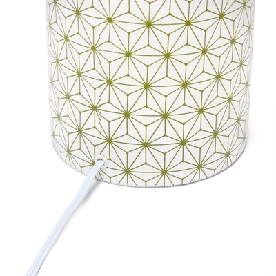 Simple Designs Fresh Prints Table Lamp, Gold Squares (LT2077-SQU)