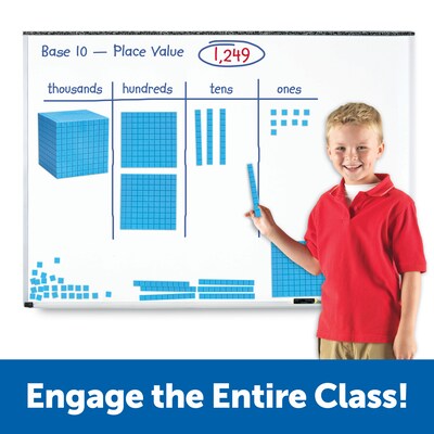 Learning Resources Giant Magnetic Base Ten Set, Blue (LER6366)