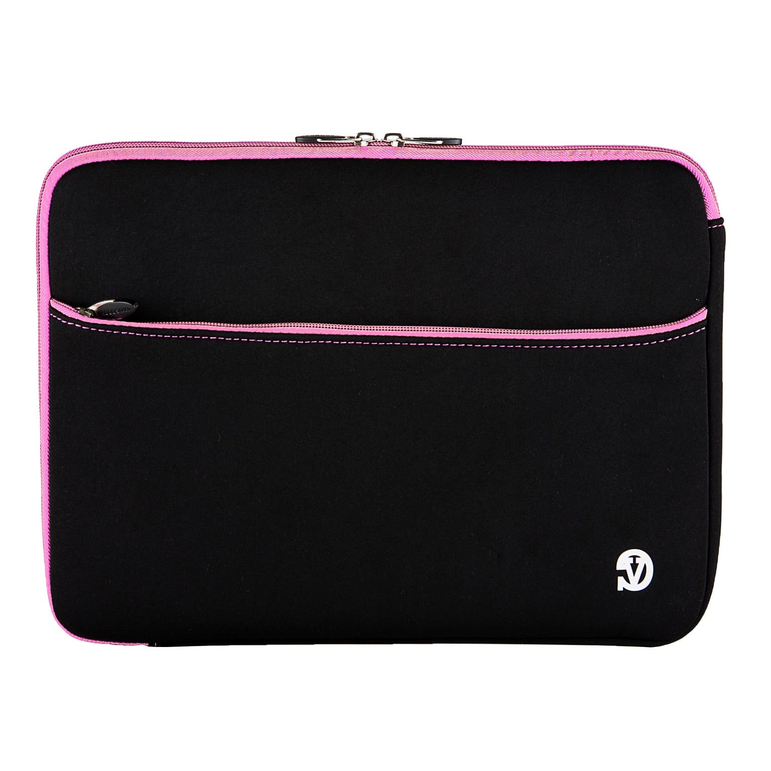 Vangoddy Neoprene Laptop Sleeve for 13.3 Laptop, Black/Pink
