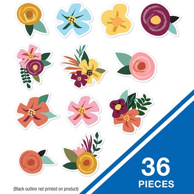 Carson Dellosa Education Grow Together Flowers Cut-Outs, 36/Pack, 3 Packs/Bundle (CD-120642-3)