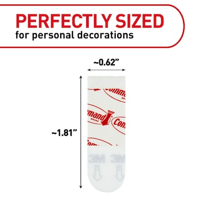 Command Poster Strips Value Pack, White, 12 Strips (17024ES)