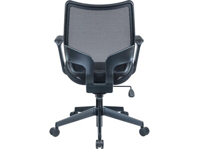 RAYNOR GROUP Sharper Image Ergonomic Mesh Swivel Task Chair, Black (SI-100-BLK)