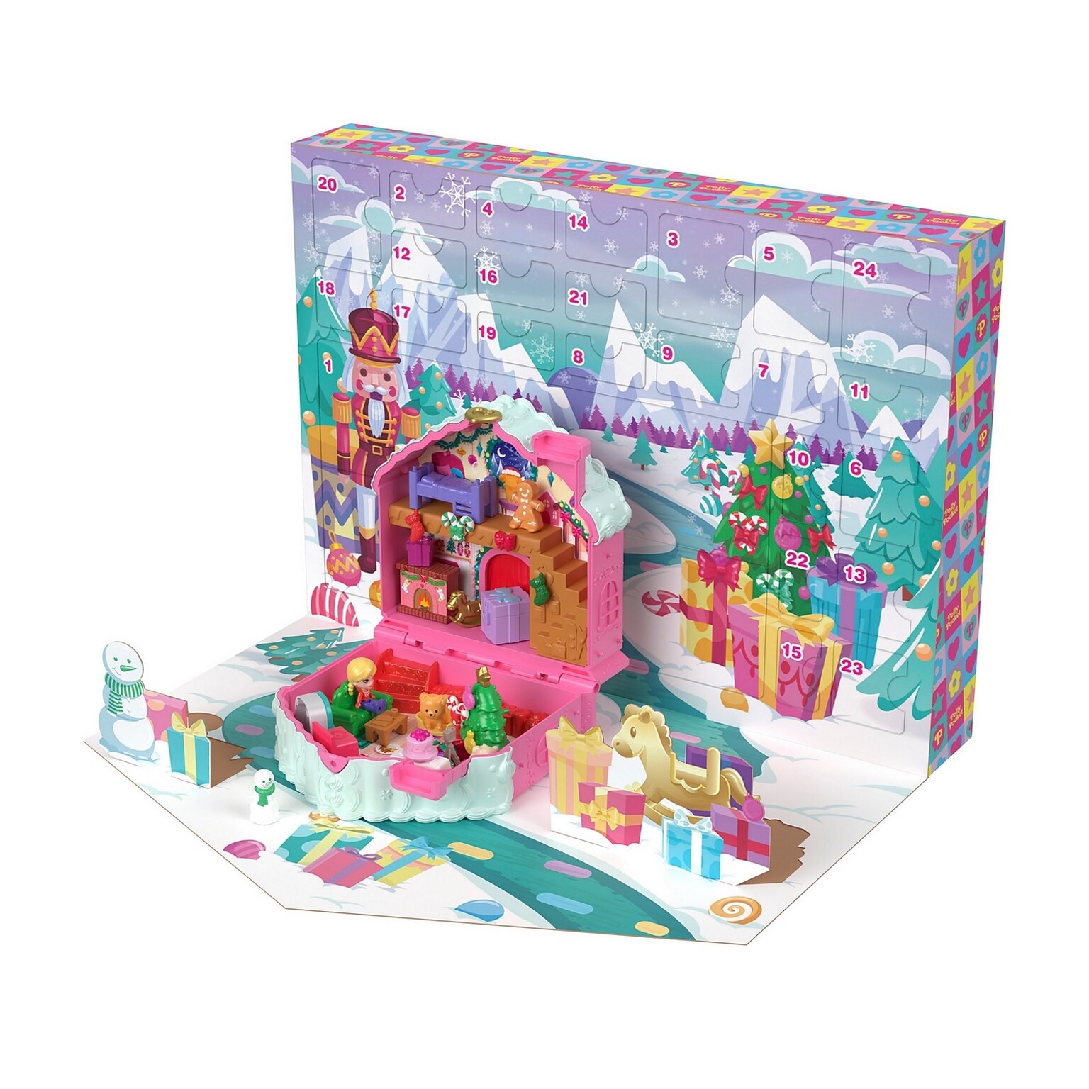 Mattel Polly Pocket Advent Calendar, Multicolored (JMP32)