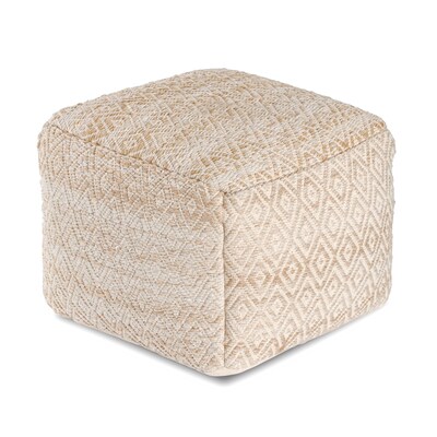 Anji Mountain Cherokee Tawny Fabric Rectangular Pouf Ottoman (AMBPF002-2014)