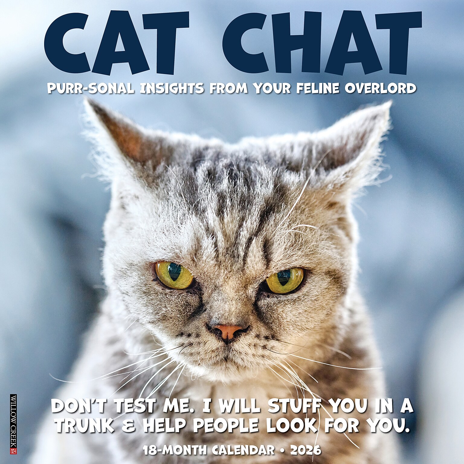 2026 Willow Creek Cat Chat 12 x 12 Monthly Wall Calendar (55700)