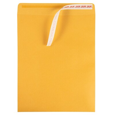JAM Paper Self Seal Catalog Envelope, 11-1/2" x 14-1/2", Brown Kraft Manila, 50/Pack (13034235i)