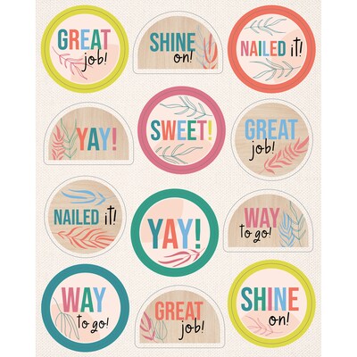 Carson Dellosa Education True to You Motivators Motivational Stickers, Multicolored, 72/Pack, 12 Pac