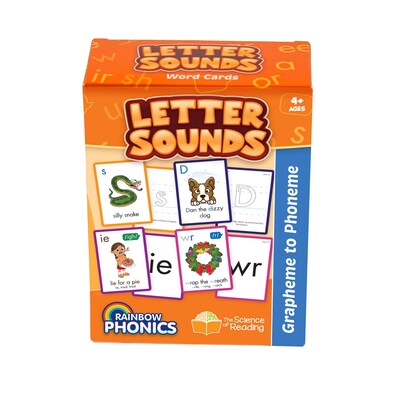Junior Learning Rainbow Phonics Letter Sound Cards, Graphene to Phoneme (JRLRP104)