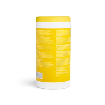 Perk™ Disinfecting Wipes, Lemon, 75 Wipes/Pack, 6/Carton (PK56665CT)