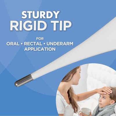 Veridian Healthcare Digital Oral Thermometer, White (08-106B)