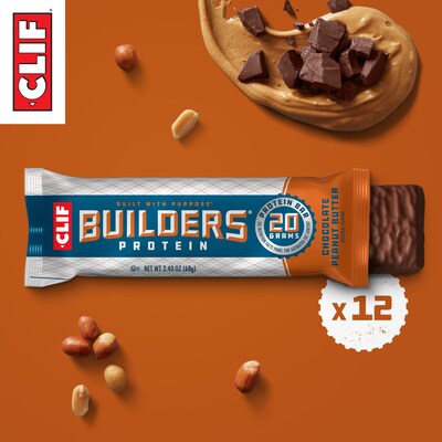 Clif Builder's Chocolate Peanut Butter Protein Bar, 2.4 oz., 12 Bars/Box (CCC160041)