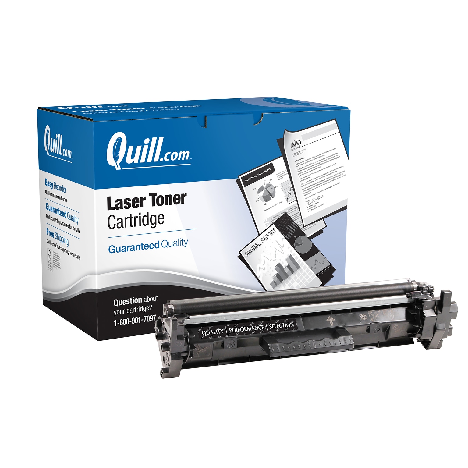 Quill Brand®  Remanufactured Black Standard Yield Toner Cartridge Replacement for HP 30A (CF230A) (Lifetime Warranty)