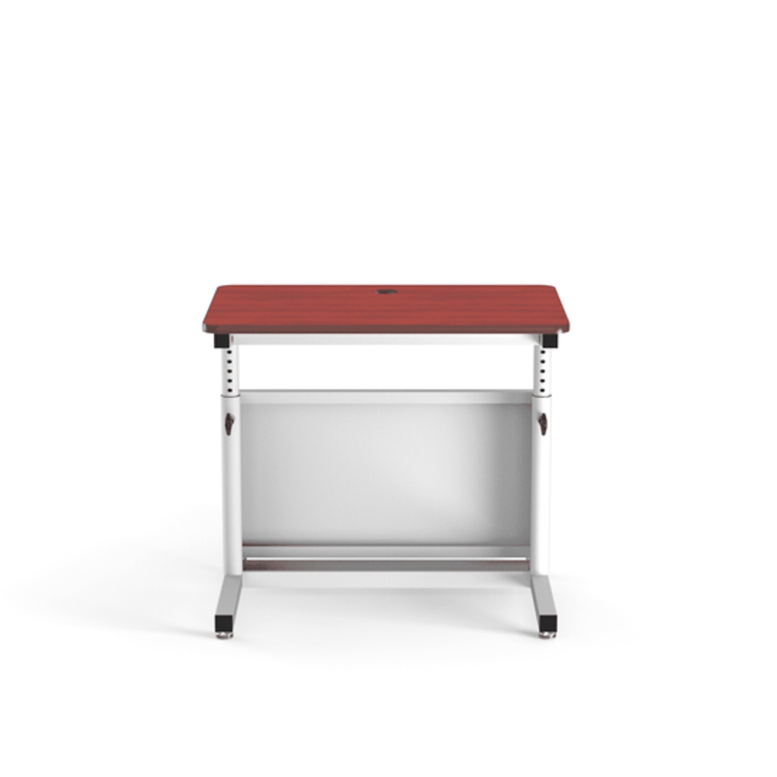 VersaDesk Deluxe 36W Manual Adjustable Standing Computer Table, Cherry/White (CTL3624-WC)